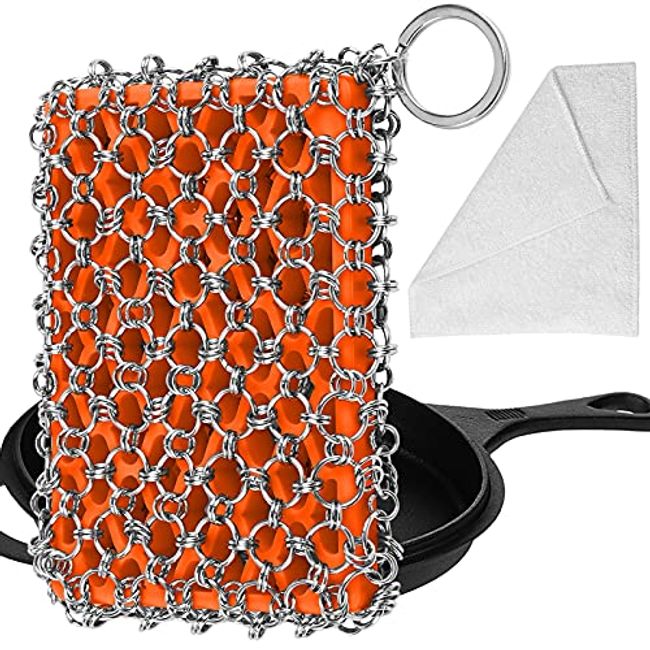 Greater Goods Cast Iron Chainmail Scrubber for Your Cast Iron
