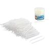 BLS Plastic Household Teeth Cleaning Tool Curved Hook Toothpicks White (150PCS)