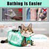 AWOOF Grooming Bag - Adjustable Bathing Bag, Anti Scratch Bite Polyester Soft Durable Mesh Shower Bag for Small Medium Large Cats
