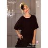 Stylecraft Knitting Pattern - Twilight DK Yarn - Ladies Oversized TOP - 8674