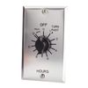 Spring-Wound Timer, Silver, Timing Range: 0 to 12 hr, 20 Max. Amps @ 125VAC