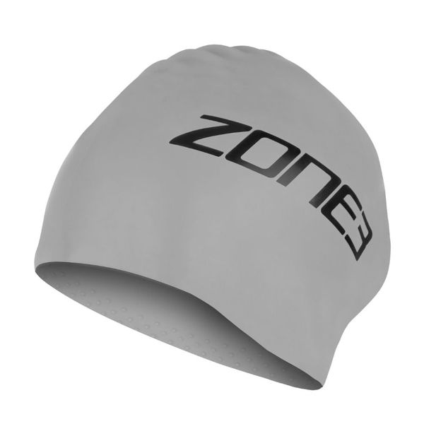 ZONE3 Extra Long Hair Swim Cap SA24XLCAP116 - Silver, silver colours