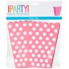 Unique Party 59295 - Hot Pink Polka Dot Popcorn Treat Boxes, Pack of 8
