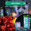 Christmas Tree Lights Waterfall Waterproof Outdoor Fairy Smart String Ring Decor