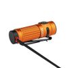 Olight Baton 4 Orange Premium Rechargeable Flashlight w/Charging Case, 1300 Lum