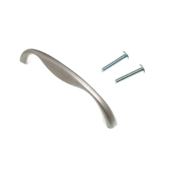 KITCHEN CUPBOARD DOOR PULL HEAVY D HANDLE MATT CHROME 96MM ( pack 2 )