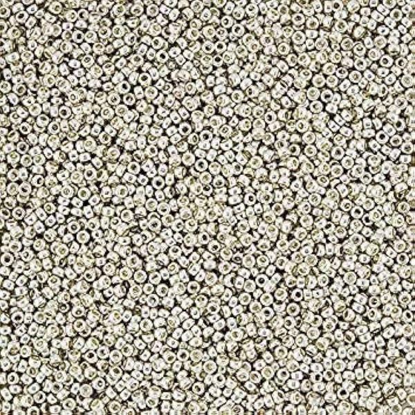 Miyuki Round Seed Bead Size 15/0 8.2g-tube Galvanized Silver