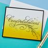 Spellbinders Copperplate Congratulations Press Plate, Metal