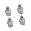 A ABSOPRO 4pcs 1/8" Thread Stainless Steel Straight Grease Nipple Fitting Item Replacement