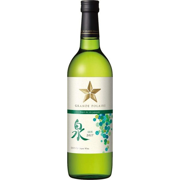 Grande Polaire Esprit de Vin Japonais Izumi-SEN, Japanese Wine, 2018 Japan Wine Contest Silver Award and Best in its Category Award, White Wine, Fairly Dry, Japanese, 24.3 fl oz (720 ml), Alcohol content: 12%