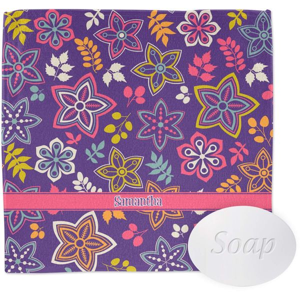 YouCustomizeIt Personalized Simple Floral Washcloth