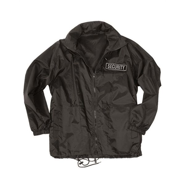 Mil-Tec Security Windbreaker Black Black black Size:M