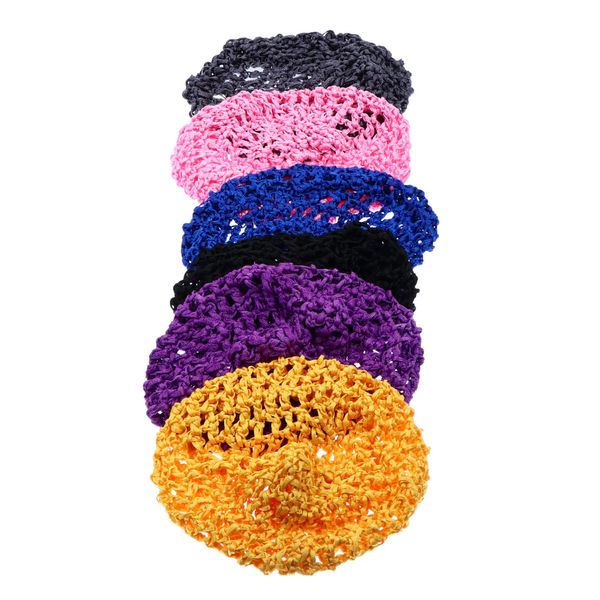 Angoily 6pcs Mesh Hair Net Hats Abba Accessories Sleeping Hairnet Invisible Hairnet Hat for Woman Hairnet Snood Ladies Hat Women Headgear Miss Fabric Crochet