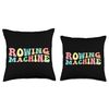 Rowing Machine Rowing Workout Throw Pillow