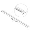 sourcing map 10mmx5mmx250mm Transparent Clear Solid Acrylic Semicircle Rod PMMA Bar 2pcs