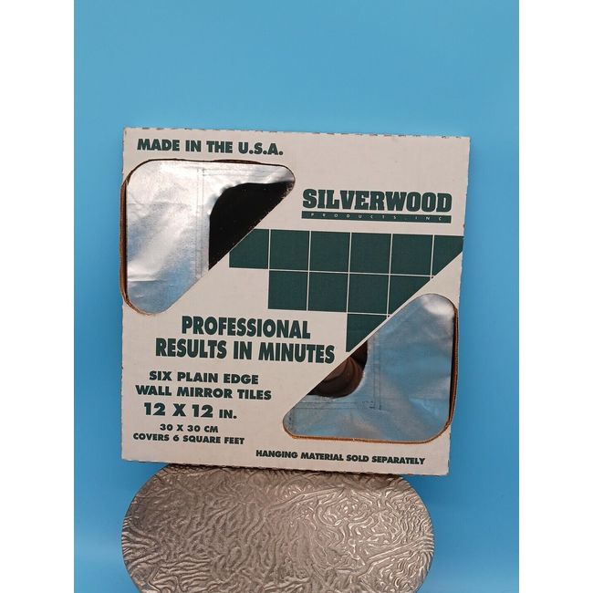 NOS 6 Pack Silverwood 12x12 Mirror Tiles