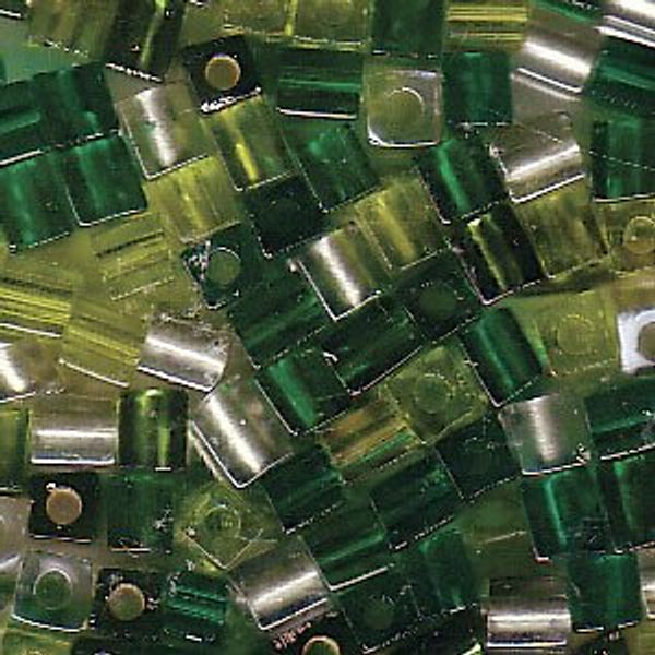 boxdisplays Miyuki 4MM Squares Evergreen SB4-MIX03