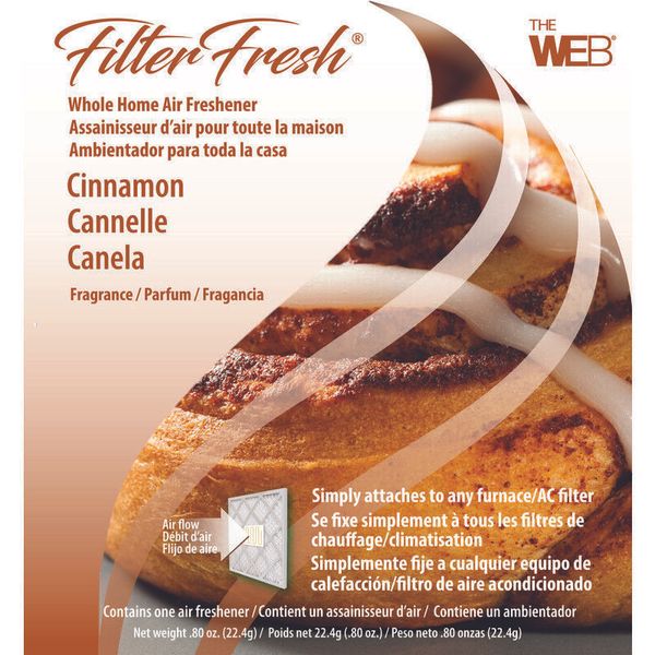 Web FilterFresh Cinnamon Scent Air Freshener 0.8 oz. Gel