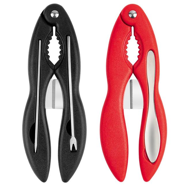 ADORAMBLING 2PCS Crab Crackers and Tools Multifunctional Crab Leg Crackers Efficient Lobster Crackers Sturdy Seafood Crackers and Tools Portable Lobster Crackers and Picks Set Crab Claw Crackers