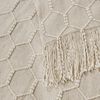 KASYLAN Diamond Knitted Throw Blanket Textured Solid Soft Sofa Throw Couch Knitted Decorative Blanket, 127x152cm Beige