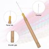 30Pcs Colorful Hair Extensions, 40cm Synthetic Feather Hair Extensions,Hair Tinsel Kit,Hair Extension Kit including 100 Micro Beads and Hook for Women Girls Party Festival Cosplay