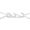 10 Pcs White No Ear Mask Clips, Back-Fix Mask Accessory, Strap Extender, Mask Strap, Clip, Double Mask