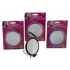 PMS ASST COL 2 SIDED 10X MAGNIFYIN 4" DIA COMPACT MIRROR ON