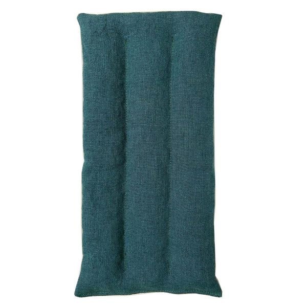 Haoa Barley Rice Stone Eye Pillow, BIG Size 10, 8.8 oz (250 g), Far Infrared, Microwave, Made in Japan, Washable and Reusable (Dark Green)