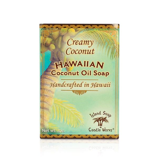 Island Soap & Candle Works Handmade Soap, Coconut, 2 oz.