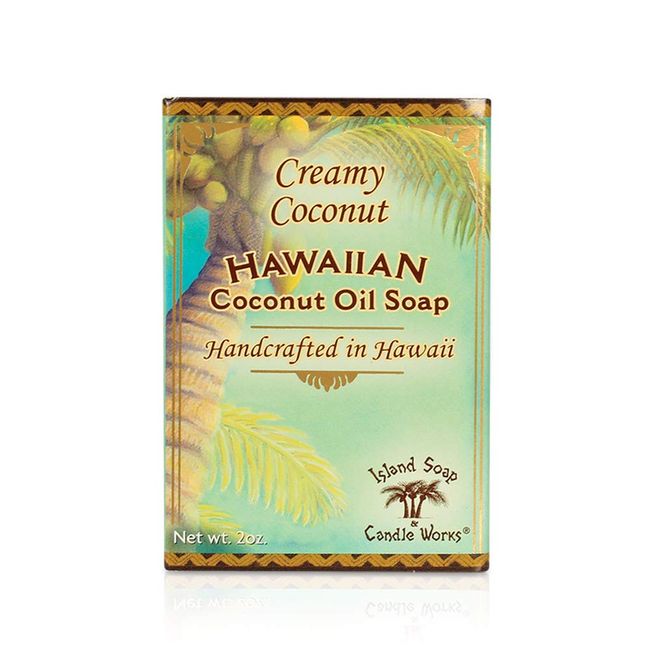 Island Soap & Candle Works Handmade Soap, Coconut, 2 oz.