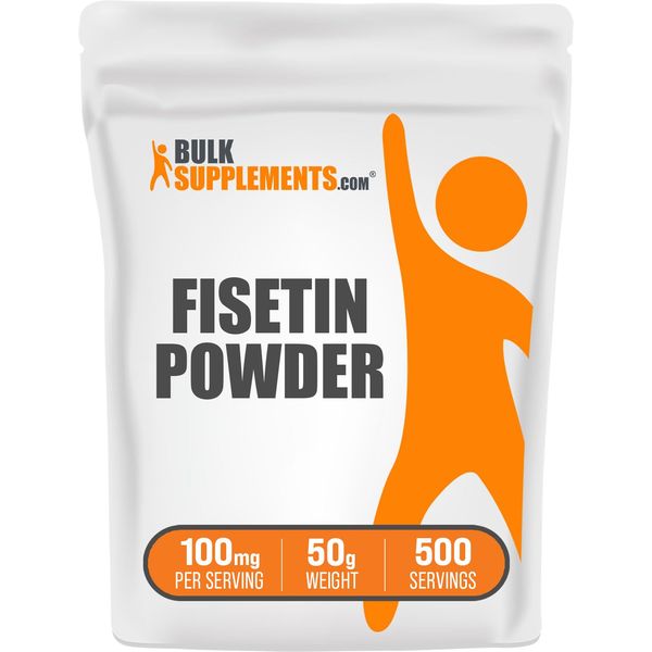 BulkSupplements.com Fisetin Powder - Fisetin Supplement, Fisetin 100mg - Antioxidants Source, Pure & Gluten Free, 100mg per Serving, 50g (1.8 oz) (Pack of 1)