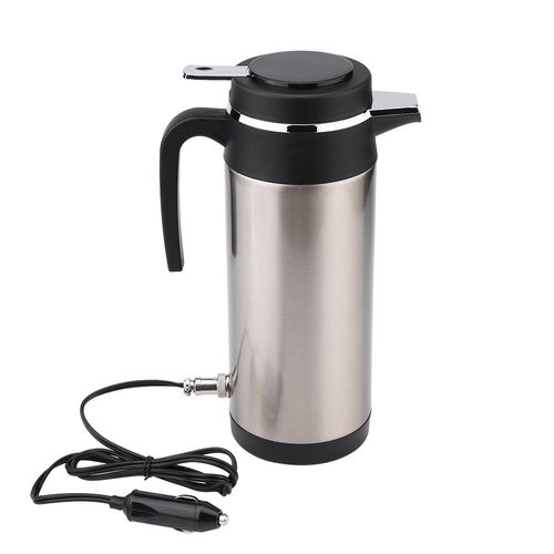 12V Electric Kettle, Car Heating Cup Car Heated Coffee Mug, 450ml Stainless Steel Travel Cup Insulated Heated Mug, 12V Electric Water Insulated Car Kettle Mug Travel Heating Cup