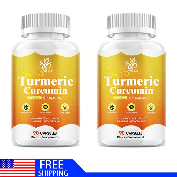 Turmeric Curcumin 95% 2000mg with BioPerine Black Pepper Extract Highest Potency