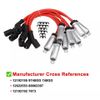 8X Ignition Coil+Spark Plug + Wire set For Chevy Silverado GMC Sierra UF262 D585