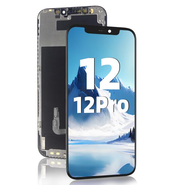 DTD for iPhone 12/12 Pro Screen Replacement 6.1 inch Screen Full HD LCD Display 3D Touch Screen Digitizer (without repair tools)