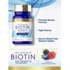 Biotin 10000mcg | 250 Fast Dissolve Tablets | Max Strength | by Carlyle