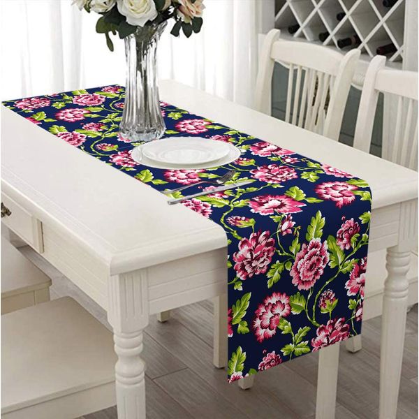 Printed Table Runner - Blue