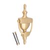 6" or 8" Victorian Solid Brass Urn Door Knocker - Satin Brasss (8")