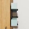 Tin Foil/Cling Film/Grease Proof Paper Mount Bracket Holder Organiser for Kitchen Cupboard Storage Side Hooks White