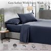 100% Cotton Twin Sheets Set, 400 Thread Count Sateen Bedding for Dorm Rooms & Ad