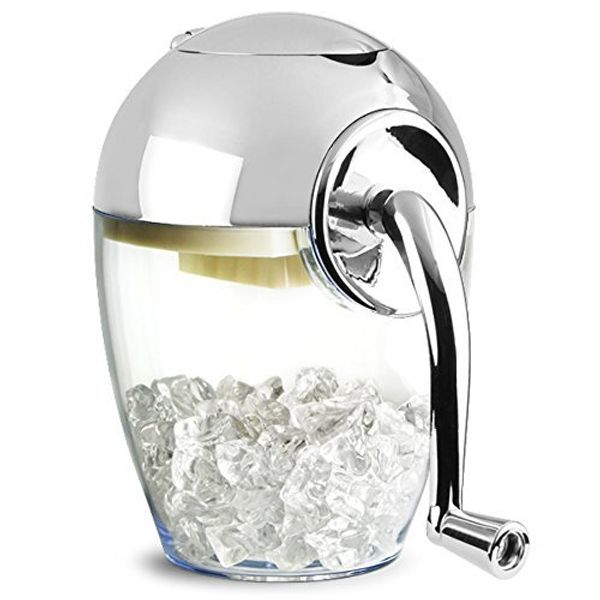 bar@drinkstuff Chrome Plated Ice Crusher Cocktail Ice Crusher, Ice Cube Crusher