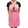 Personalised Nails by with Varnish and Scroll Design Pink Protective Apron
