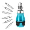 DURATECH 12-in-1 Stubby Ratcheting Screwdriver Multi-bit Short Screw Drivers Set