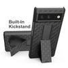 Wireless PROTECH Case Compatible with Google Pixel 6 Phone (Screen Size 6.4 inch only). Protective Slim Case with Built-in Kickstand Includes Screen Protector Black