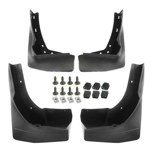 EIDZADK Front and Rear Left Driver and Right Passenger Side Black Mud Guard Splash Guards Flaps Running Board for Benz for GLS450 2017-2019