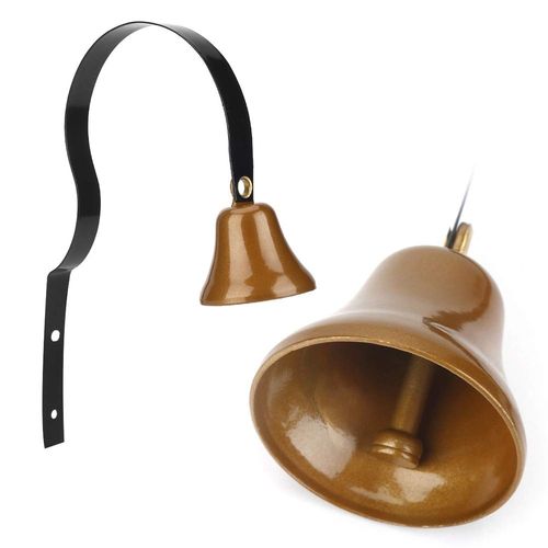 Raguso Shopkeepers Bell, Antique Wall Mounted Antique Doorbell Brass Door Metal Shopkeepers Doorbell for Service Home Decoration