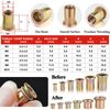 1200Pc Rivet Nuts M3-M12 Steel/Aluminum Rivnut Insert Nutsert Threaded Flat Head