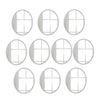 Frameless Round Mirrors Complete Kit Pack of 10 (5cm)