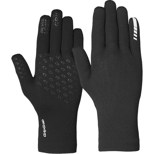 GripGrab Waterproof Knitted Thermal Cycling Gloves Winter Anti Slip Windproof Full Finger Rain Protection Bicycle Glove