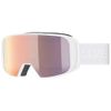 Uvex Unisex, Skibrille, White/Rose-Lgl, Einheitsgröße